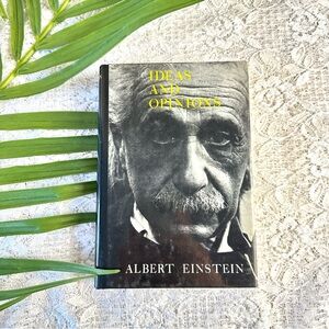Vintage Hardcover Ideas & Opinions Albert Einstein Coffee Table Book